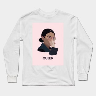 AOC Queen illustration Long Sleeve T-Shirt